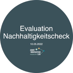 Logo der Evaluation Nachhaltigkeitscheck